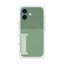 プレミアムスクエアケース with MagSafe［ オリジナル - initial two tone - I green ］