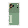 プレミアムスクエアケース with MagSafe［ オリジナル - initial two tone - I green ］