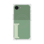 プレミアムスクエアケース with MagSafe［ オリジナル - initial two tone - I green ］
