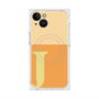 プレミアムスクエアケース with MagSafe［ オリジナル - initial two tone - J orange ］