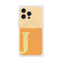 プレミアムスクエアケース with MagSafe［ オリジナル - initial two tone - J orange ］
