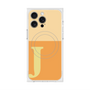 プレミアムスクエアケース with MagSafe［ オリジナル - initial two tone - J orange ］