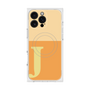 プレミアムスクエアケース with MagSafe［ オリジナル - initial two tone - J orange ］