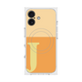 プレミアムスクエアケース with MagSafe［ オリジナル - initial two tone - J orange ］