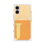 プレミアムスクエアケース with MagSafe［ オリジナル - initial two tone - J orange ］