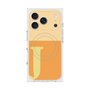 プレミアムスクエアケース with MagSafe［ オリジナル - initial two tone - J orange ］