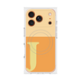 プレミアムスクエアケース with MagSafe［ オリジナル - initial two tone - J orange ］