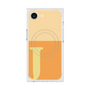 プレミアムスクエアケース with MagSafe［ オリジナル - initial two tone - J orange ］