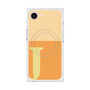 プレミアムスクエアケース with MagSafe［ オリジナル - initial two tone - J orange ］