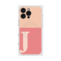 プレミアムスクエアケース with MagSafe［ オリジナル - initial two tone - J pink ］