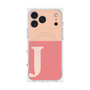 プレミアムスクエアケース with MagSafe［ オリジナル - initial two tone - J pink ］