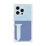 プレミアムスクエアケース with MagSafe［ オリジナル - initial two tone - J blue ］