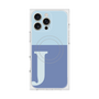 プレミアムスクエアケース with MagSafe［ オリジナル - initial two tone - J blue ］