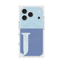 プレミアムスクエアケース with MagSafe［ オリジナル - initial two tone - J blue ］