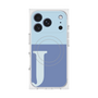 プレミアムスクエアケース with MagSafe［ オリジナル - initial two tone - J blue ］