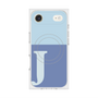 プレミアムスクエアケース with MagSafe［ オリジナル - initial two tone - J blue ］