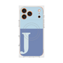 プレミアムスクエアケース with MagSafe［ オリジナル - initial two tone - J blue ］