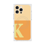 プレミアムスクエアケース with MagSafe［ オリジナル - initial two tone - K orange ］