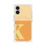 プレミアムスクエアケース with MagSafe［ オリジナル - initial two tone - K orange ］