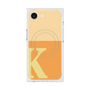 プレミアムスクエアケース with MagSafe［ オリジナル - initial two tone - K orange ］