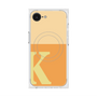 プレミアムスクエアケース with MagSafe［ オリジナル - initial two tone - K orange ］
