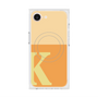プレミアムスクエアケース with MagSafe［ オリジナル - initial two tone - K orange ］
