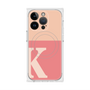 プレミアムスクエアケース with MagSafe［ オリジナル - initial two tone - K pink ］
