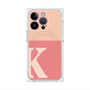 プレミアムスクエアケース with MagSafe［ オリジナル - initial two tone - K pink ］