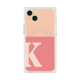 プレミアムスクエアケース with MagSafe［ オリジナル - initial two tone - K pink ］