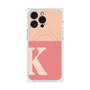 プレミアムスクエアケース with MagSafe［ オリジナル - initial two tone - K pink ］