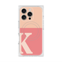 プレミアムスクエアケース with MagSafe［ オリジナル - initial two tone - K pink ］