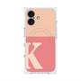 プレミアムスクエアケース with MagSafe［ オリジナル - initial two tone - K pink ］