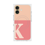 プレミアムスクエアケース with MagSafe［ オリジナル - initial two tone - K pink ］