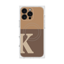 プレミアムスクエアケース with MagSafe［ オリジナル - initial two tone - K brown ］