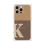 プレミアムスクエアケース with MagSafe［ オリジナル - initial two tone - K brown ］