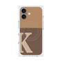 プレミアムスクエアケース with MagSafe［ オリジナル - initial two tone - K brown ］