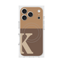 プレミアムスクエアケース with MagSafe［ オリジナル - initial two tone - K brown ］