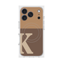 プレミアムスクエアケース with MagSafe［ オリジナル - initial two tone - K brown ］