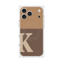 プレミアムスクエアケース with MagSafe［ オリジナル - initial two tone - K brown ］