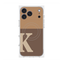 プレミアムスクエアケース with MagSafe［ オリジナル - initial two tone - K brown ］
