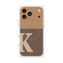 プレミアムスクエアケース with MagSafe［ オリジナル - initial two tone - K brown ］