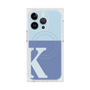 プレミアムスクエアケース with MagSafe［ オリジナル - initial two tone - K blue ］