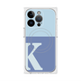 プレミアムスクエアケース with MagSafe［ オリジナル - initial two tone - K blue ］