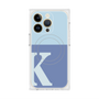 プレミアムスクエアケース with MagSafe［ オリジナル - initial two tone - K blue ］