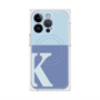プレミアムスクエアケース with MagSafe［ オリジナル - initial two tone - K blue ］