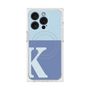 プレミアムスクエアケース with MagSafe［ オリジナル - initial two tone - K blue ］