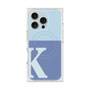 プレミアムスクエアケース with MagSafe［ オリジナル - initial two tone - K blue ］