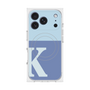 プレミアムスクエアケース with MagSafe［ オリジナル - initial two tone - K blue ］