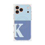 プレミアムスクエアケース with MagSafe［ オリジナル - initial two tone - K blue ］