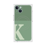 プレミアムスクエアケース with MagSafe［ オリジナル - initial two tone - K green ］